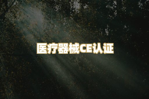 医疗器械CE认证